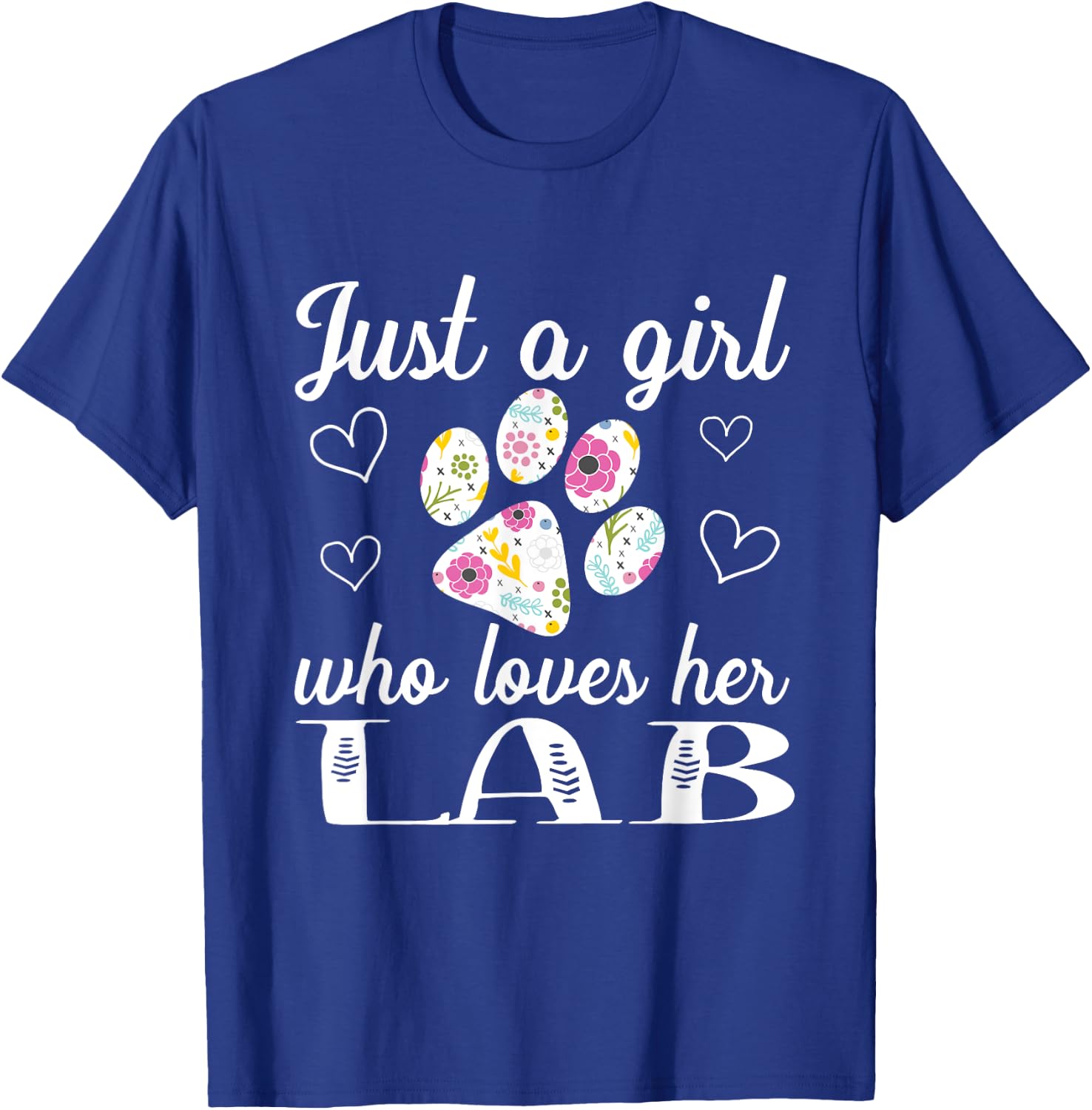 Just A Girl Who Loves Her Labrador Cute Dog T-Shirt - T-Shirt | Royal