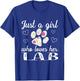 Just A Girl Who Loves Her Labrador Cute Dog T-Shirt - T-Shirt | Royal