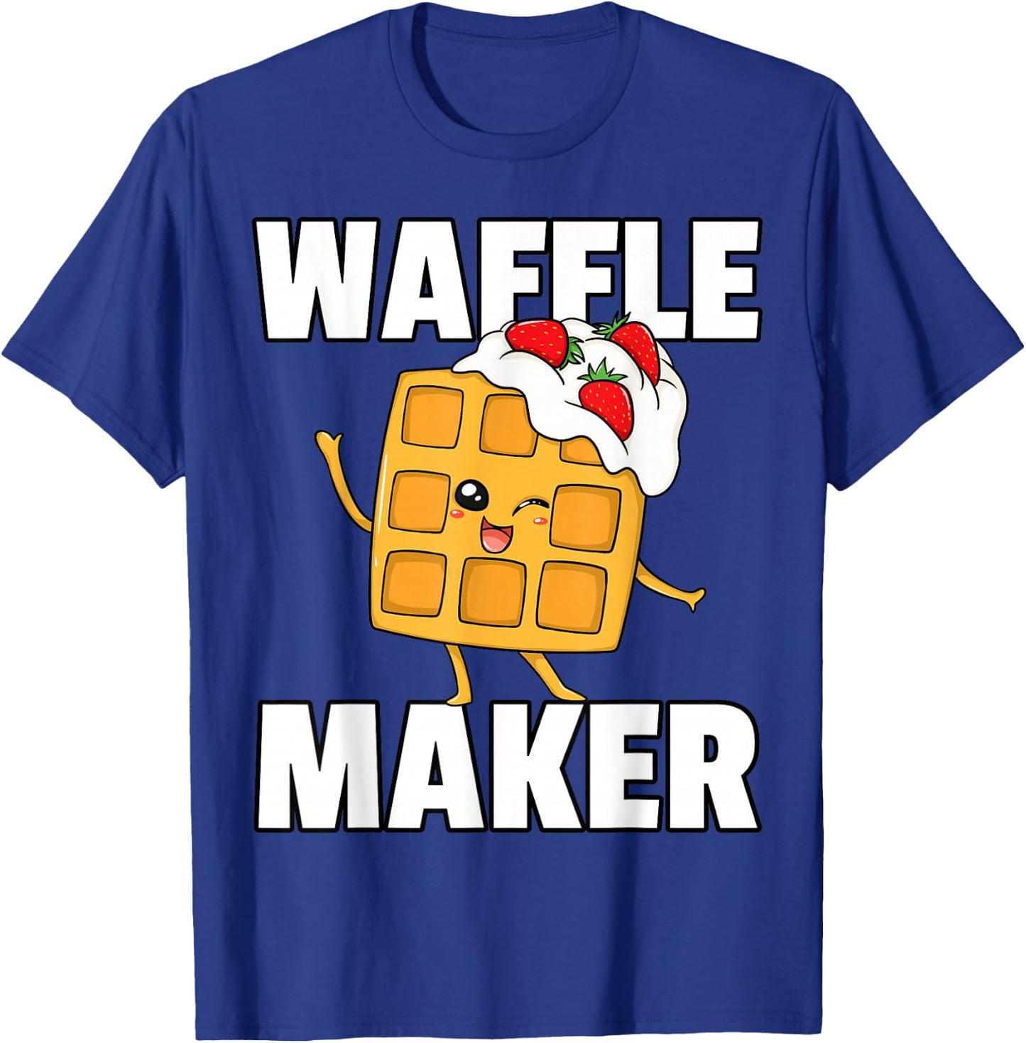 Waffle World's Best Waffle Maker Cute Lovers Syrup T-Shirt - T-Shirt | Royal