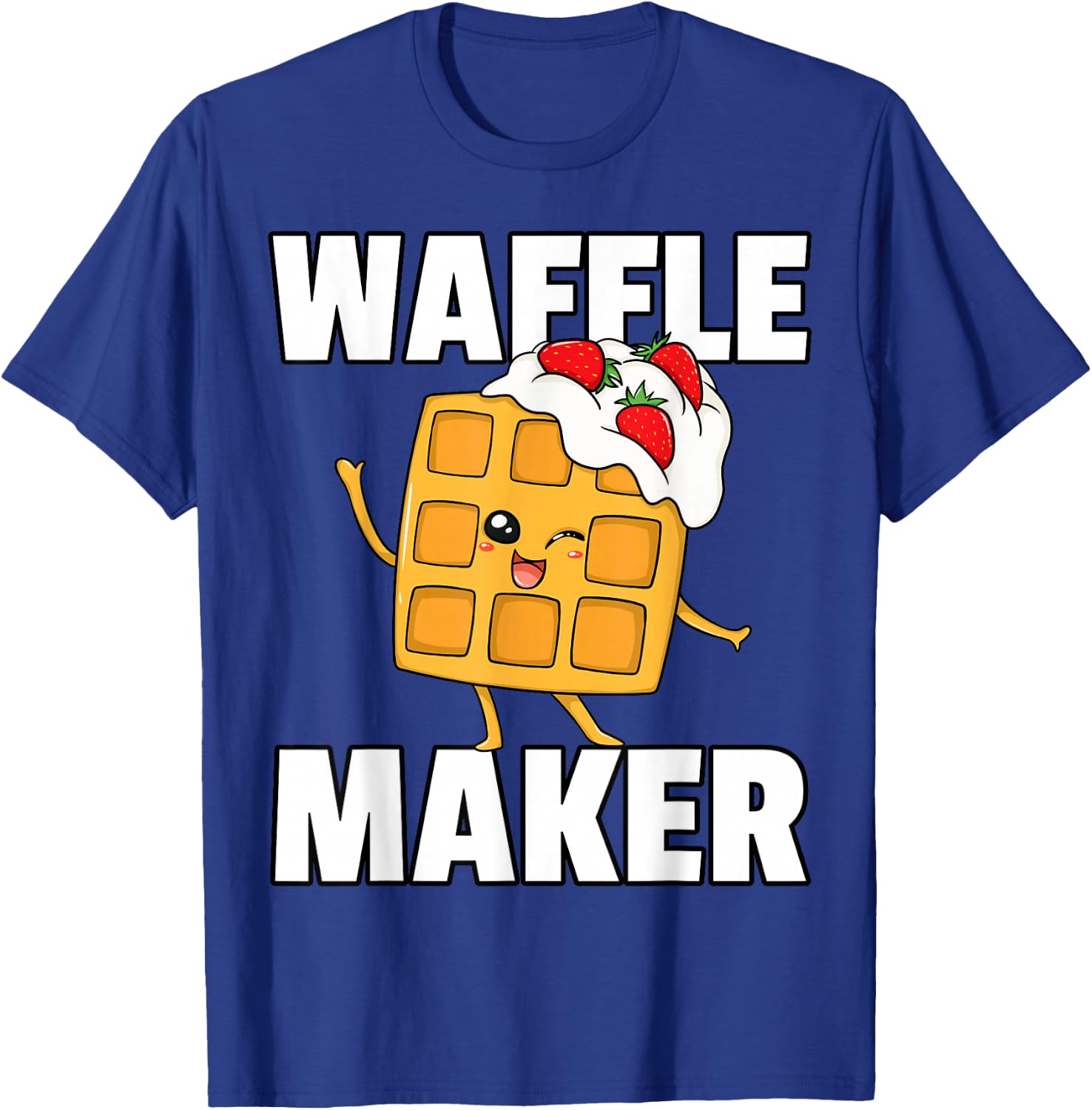 Waffle World's Best Waffle Maker Cute Lovers Syrup T-Shirt - T-Shirt | Royal