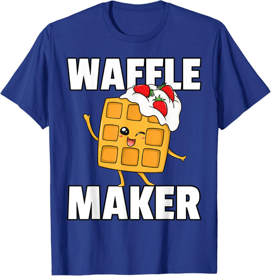 Waffle World's Best Waffle Maker Cute Lovers Syrup T-Shirt - T-Shirt | Royal