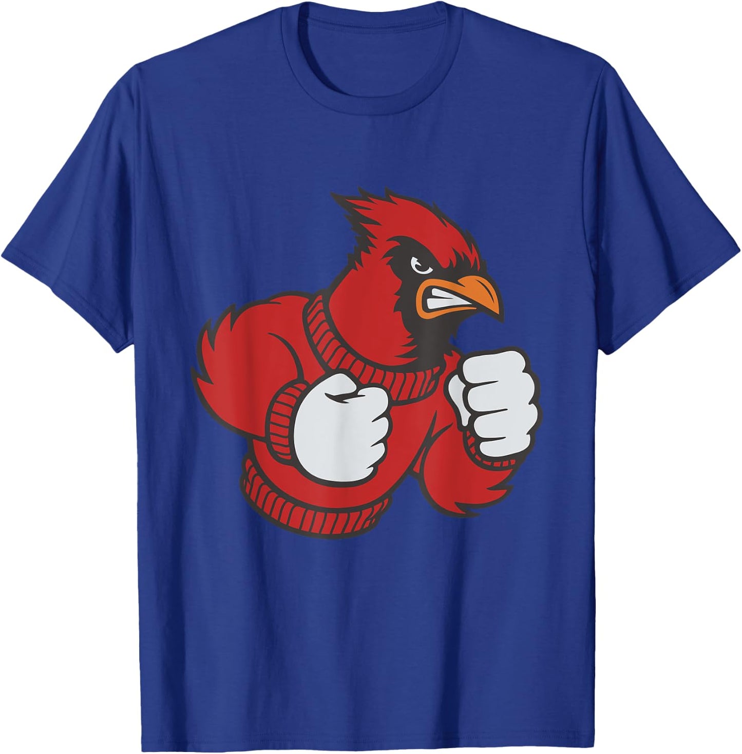Cardinal Shirt - Fighting Cardinals Shirt - Mad Bird Graphic T-Shirt - T-Shirt | Royal