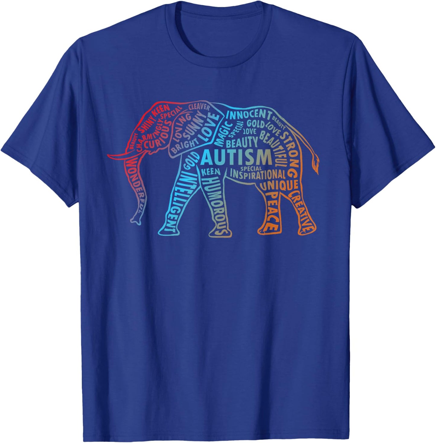 Autism Awareness Elephant Shirts | Autism Awareness T-Shirt - T-Shirt | Royal