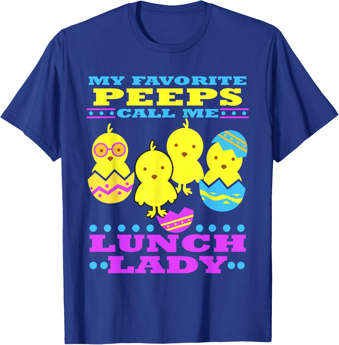 Easter Lunch Lady School Cute Cafeteria Worker T-Shirt - T-Shirt | Royal