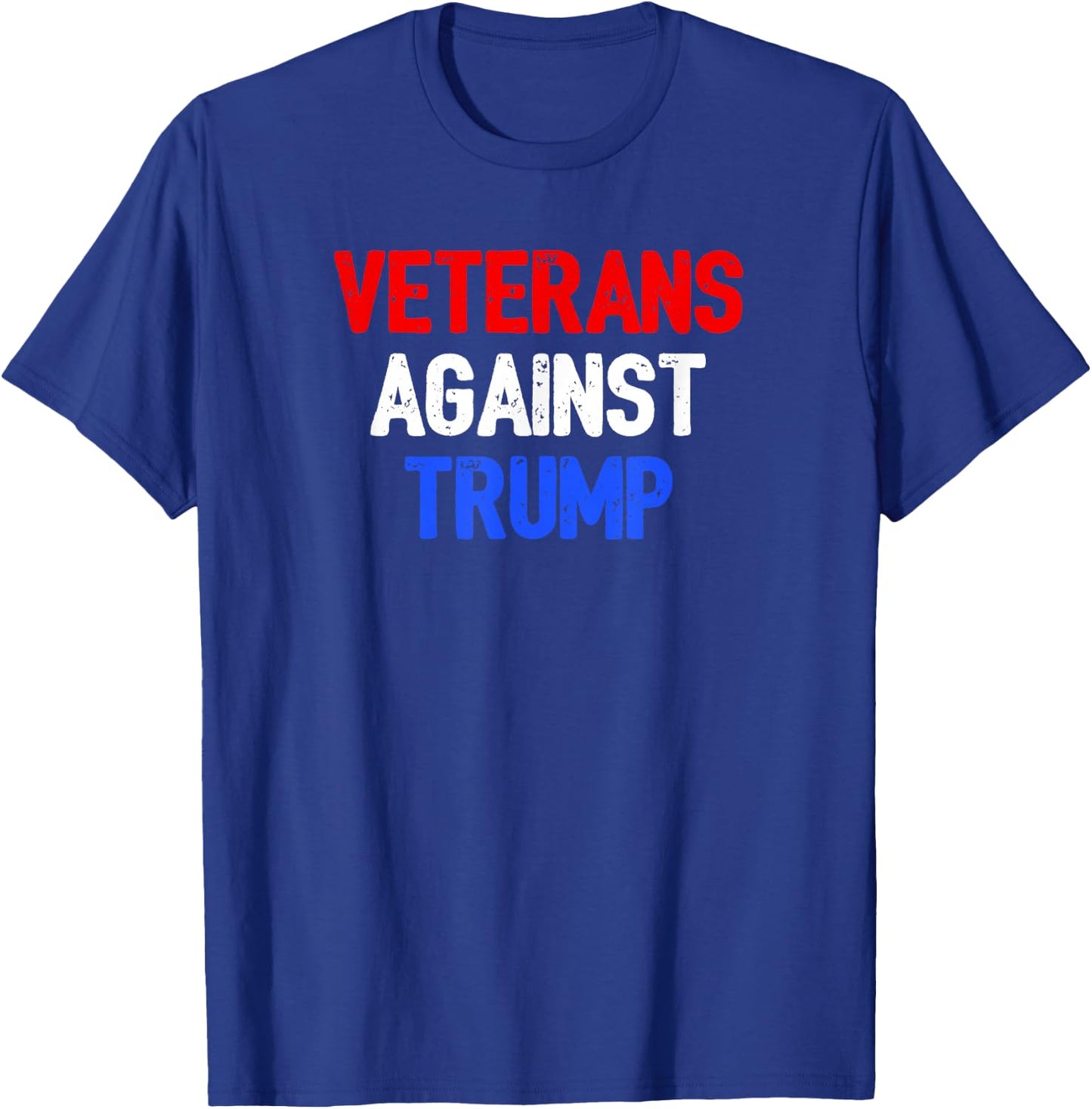 Veterans Against Donald Trump T-Shirt - T-Shirt | Royal