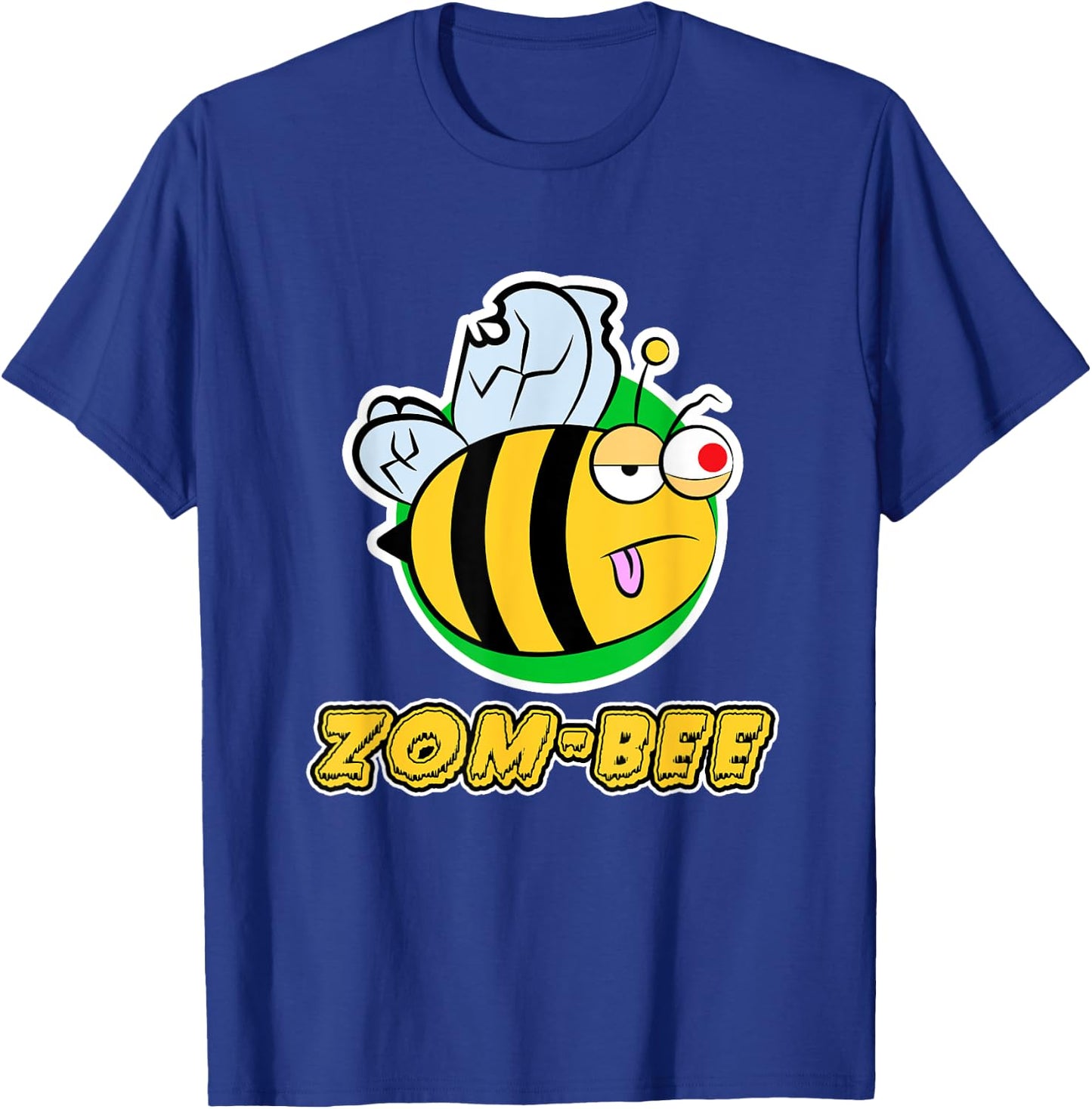 Zom-Bee for Beekeeper & Zombie Fans - Halloween T-Shirt - T-Shirt | Royal