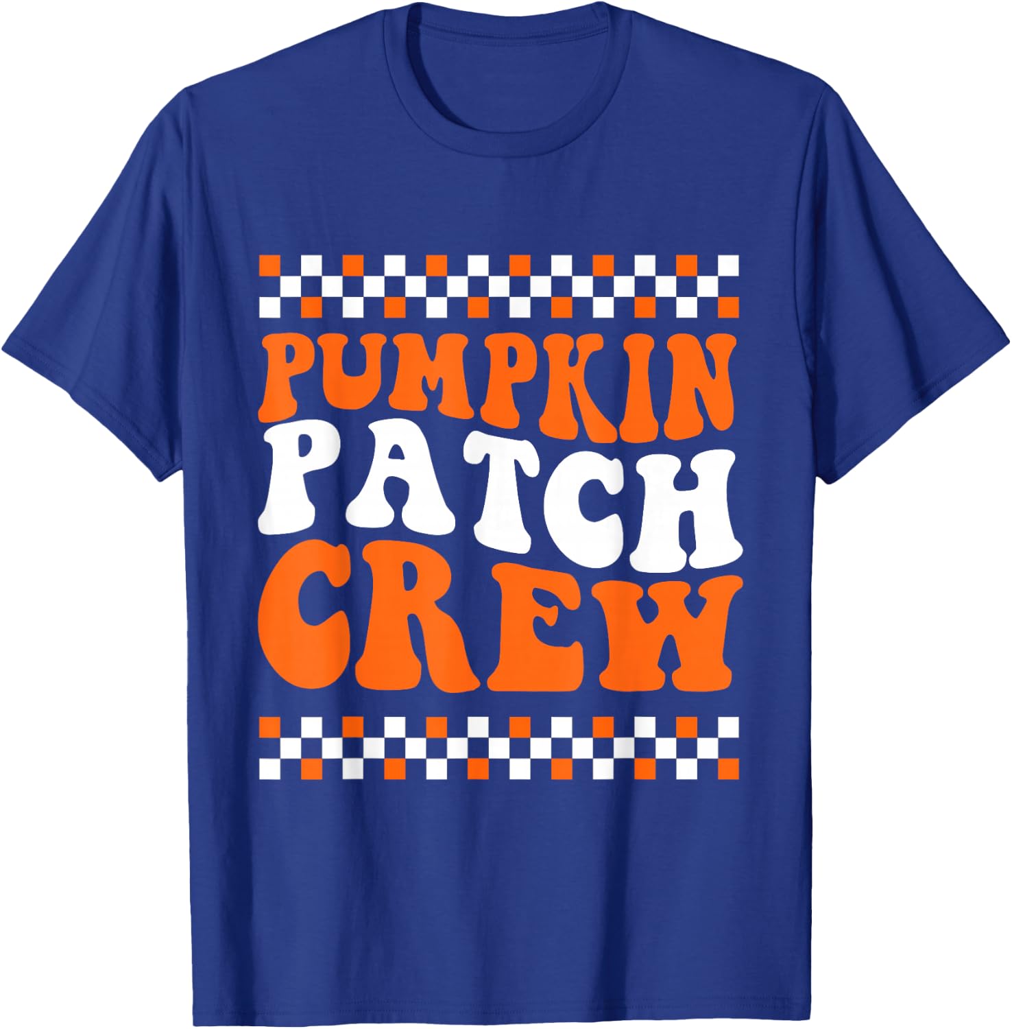 Pumpkin Patch Crew for Kids Boys Toddler Autumn Fall T-Shirt - T-Shirt | Royal