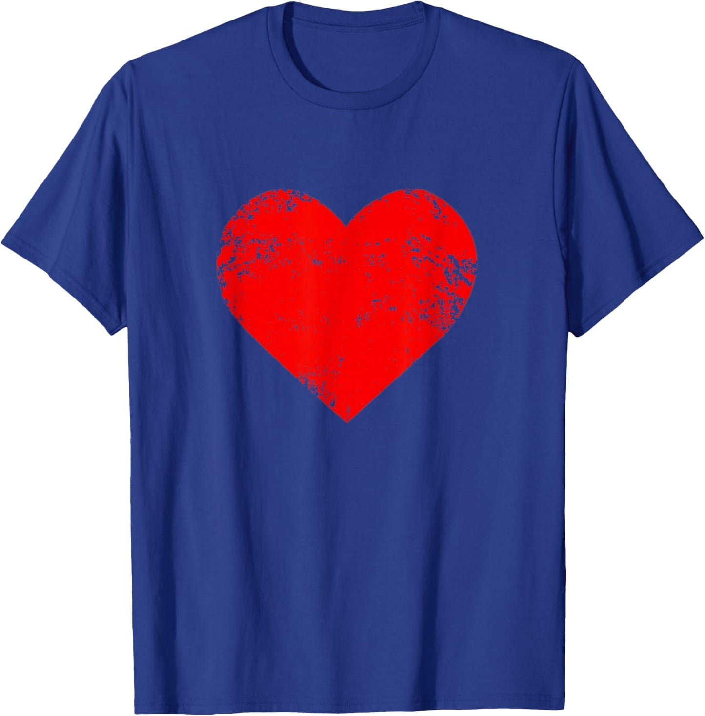 Red Heart Funny Cute Design T-Shirt - T-Shirt | Royal
