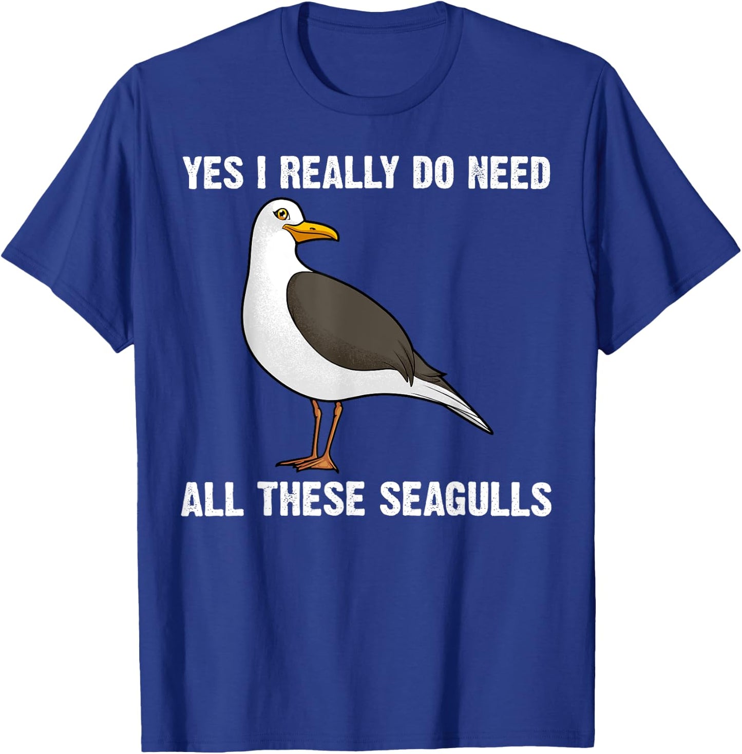 Funny Seagull Women Flock Seagulls Nature Gull Bird T-Shirt - T-Shirt | Royal