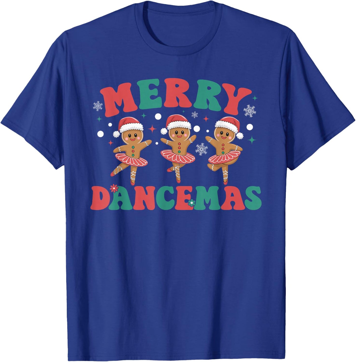 Merry Dancemas Gingerbread Ballet Dancer Christmas Ballerina T-Shirt - T-Shirt | Royal