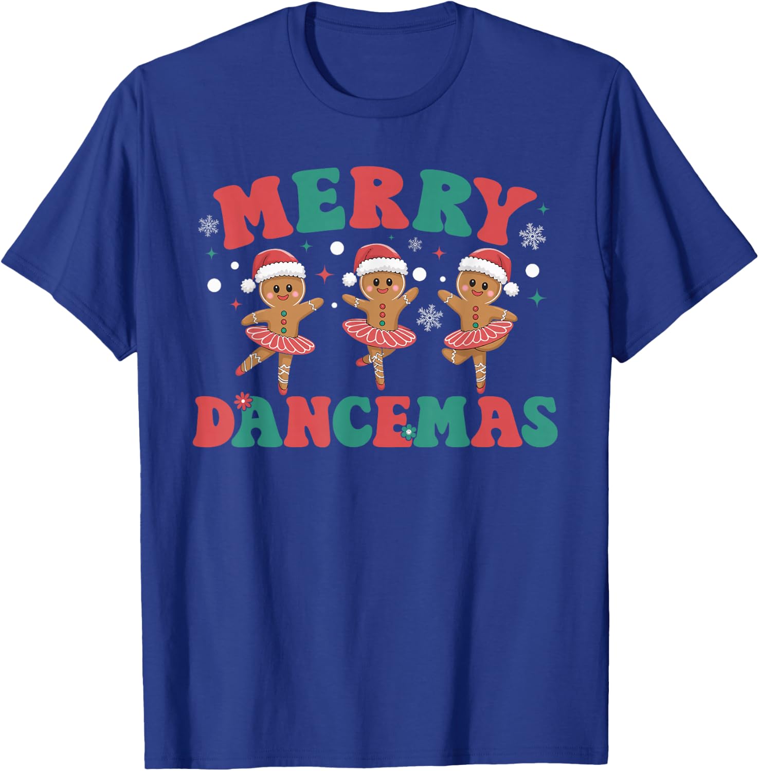 Merry Dancemas Gingerbread Ballet Dancer Christmas Ballerina T-Shirt - T-Shirt | Royal