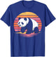 Retro Panda Lover Vintage Sunset Summer Vibes Gifts for Kids T-Shirt - T-Shirt | Royal