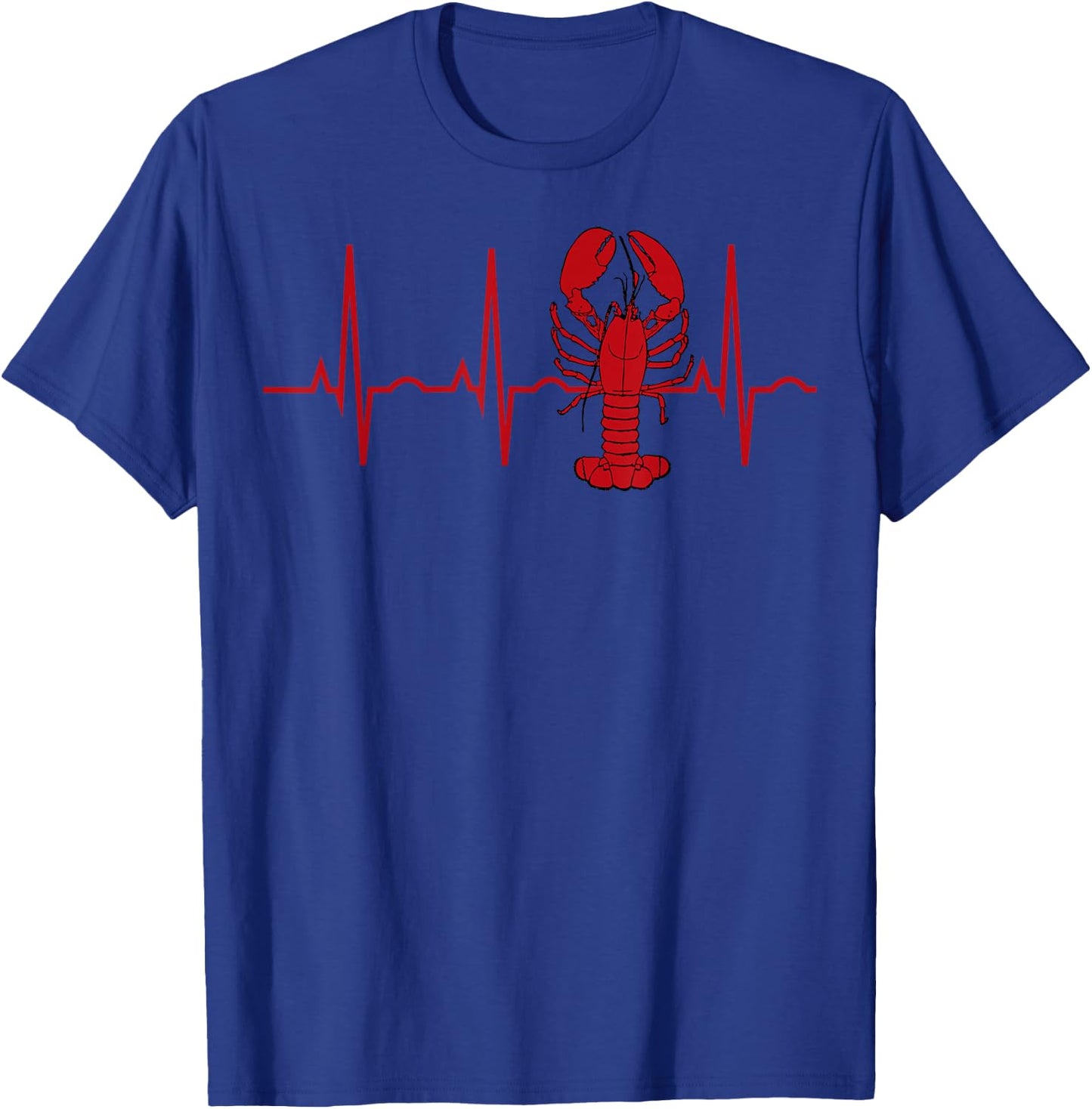 Lobster Heartbeat for Lobster Lovers T-Shirt - T-Shirt | Royal