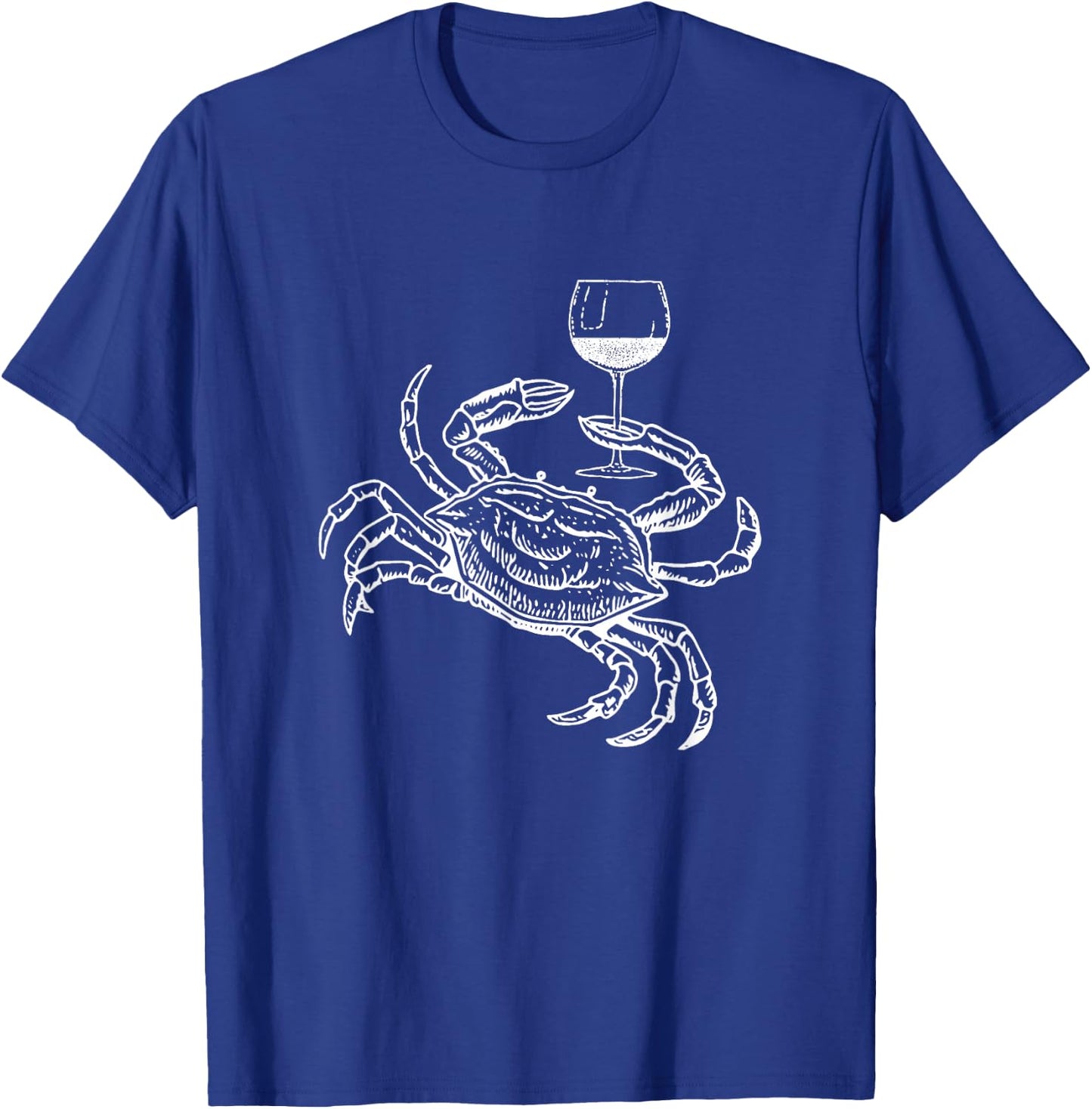 Wine Crab Ocean Lovers Shirt Funny Drinking Vacation T-Shirt - T-Shirt | Royal