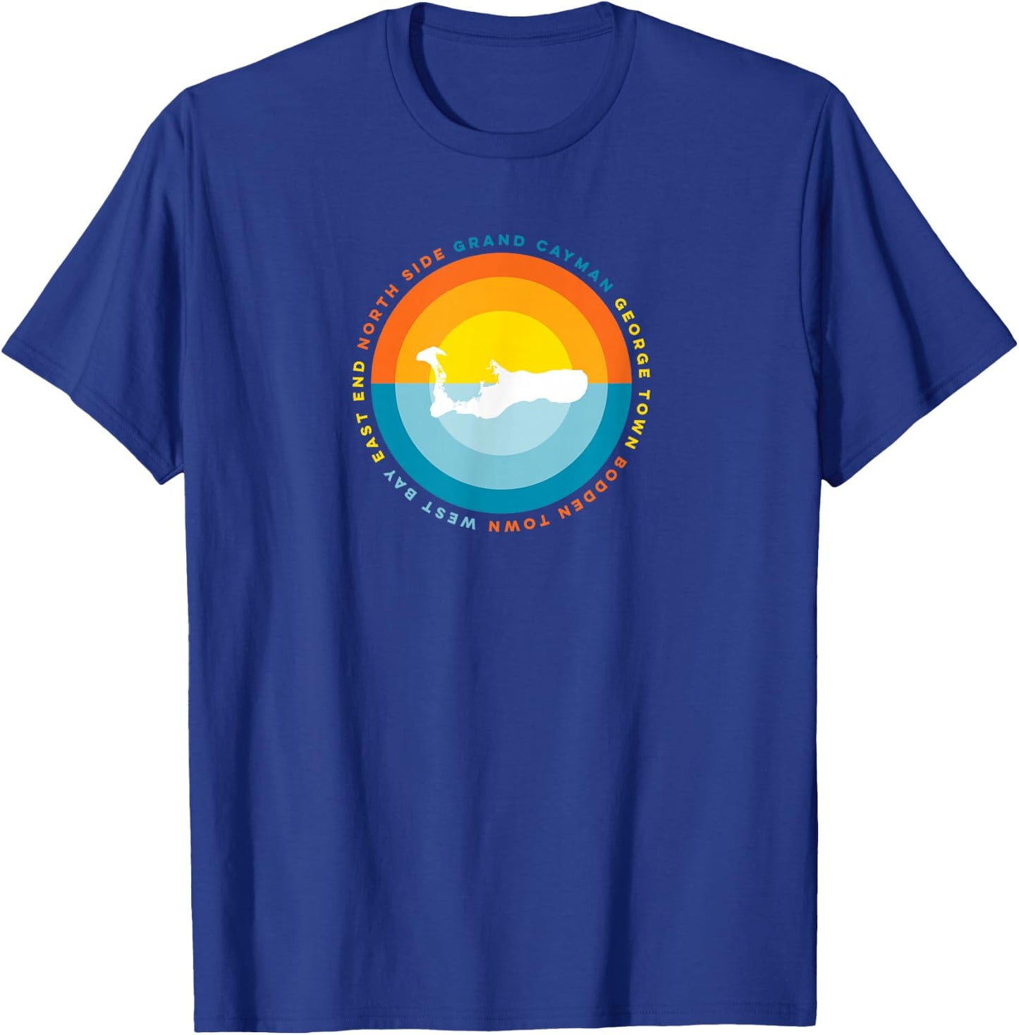 Cayman Islands Grand Cayman Sunset Graphic T T-Shirt - T-Shirt | Royal