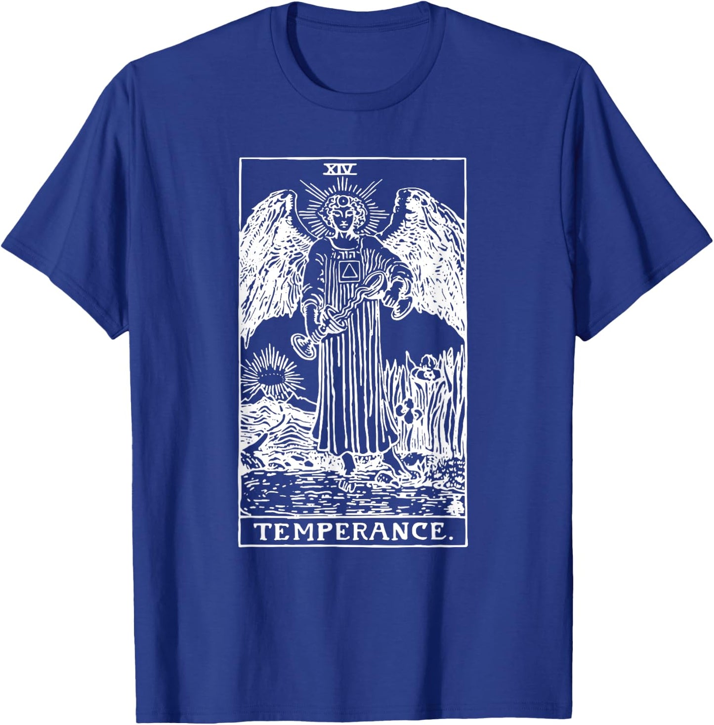 Temperance (Art) Tarot Card XIV T-Shirt - T-Shirt | Royal