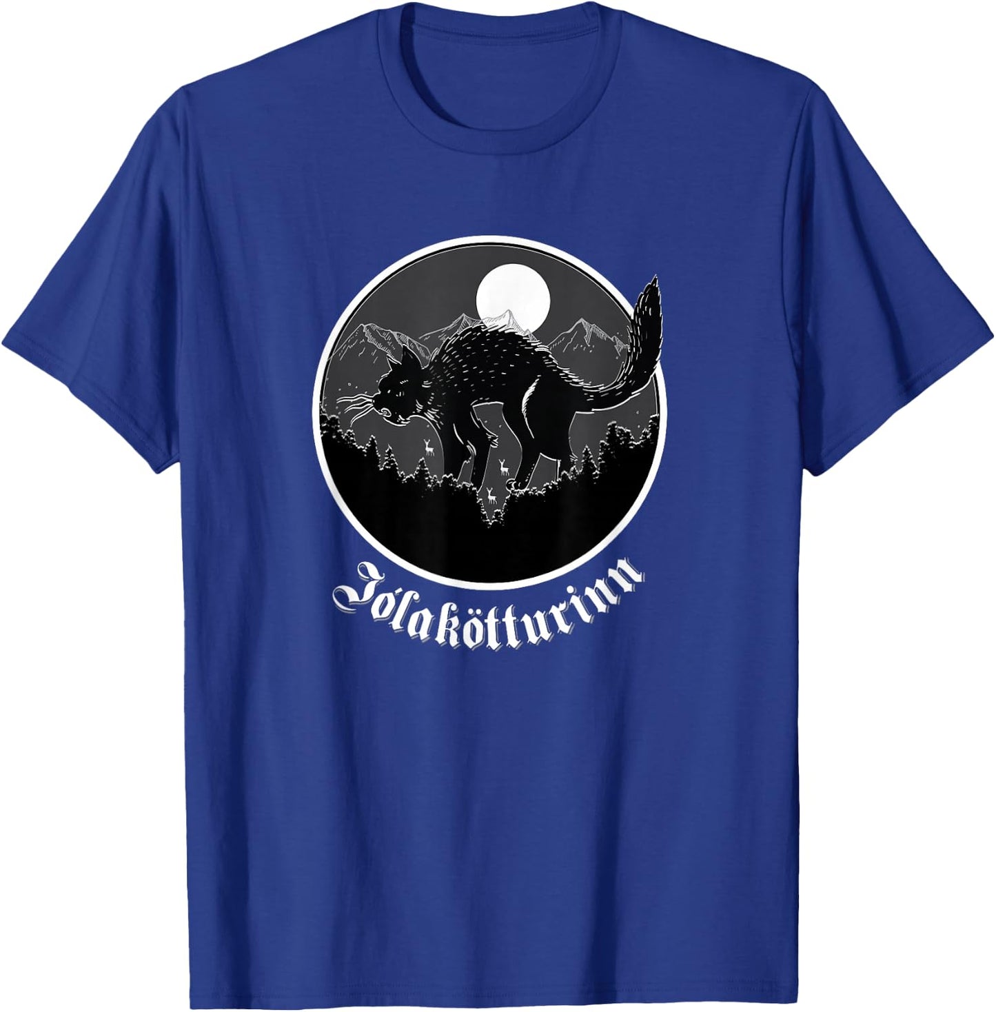Yule Cat Jolakotturinn Icelandic Folklore Christmas Gift T-Shirt - T-Shirt | Royal
