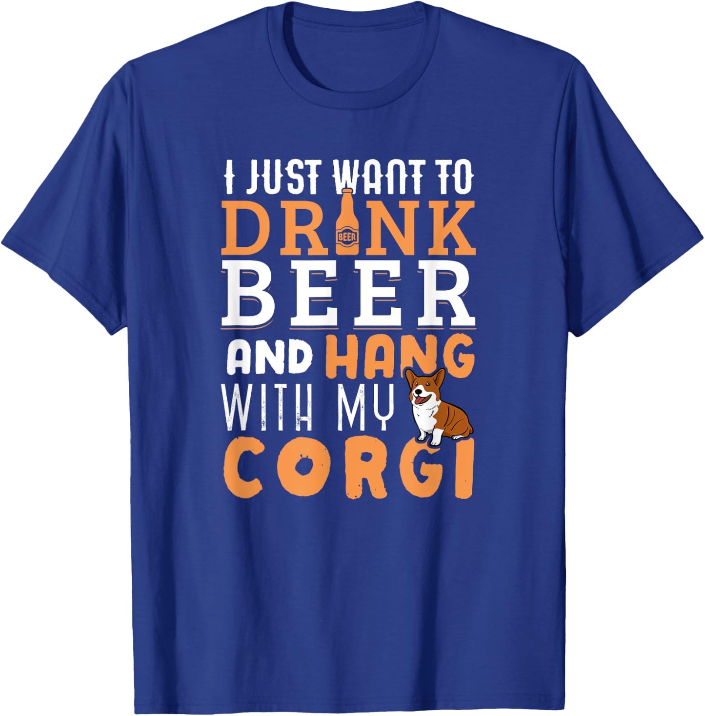 Funny Father's Day Corgi Papa Dog Lovers Shirt Men Women T-Shirt - T-Shirt | Royal