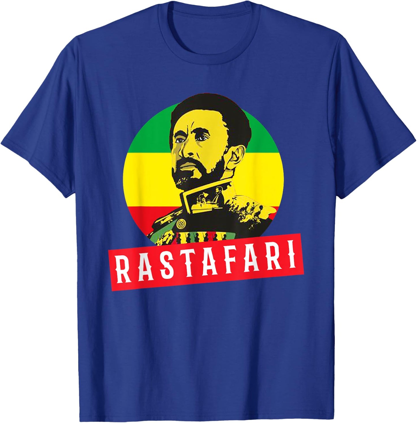 Jah Rastafari Reggae Roots shirt Haile Selassie T shirt T-Shirt - T-Shirt | Royal