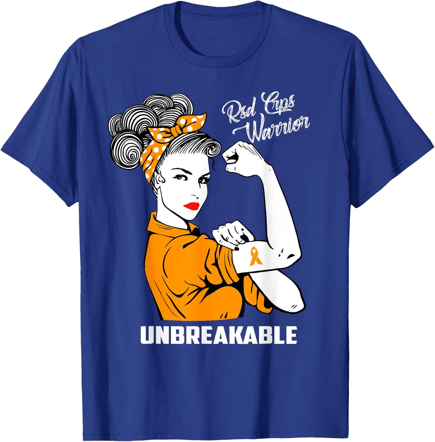 RSD CRPS Warrior Unbreakable RSD CRPS Awareness Gift T-Shirt - T-Shirt | Royal