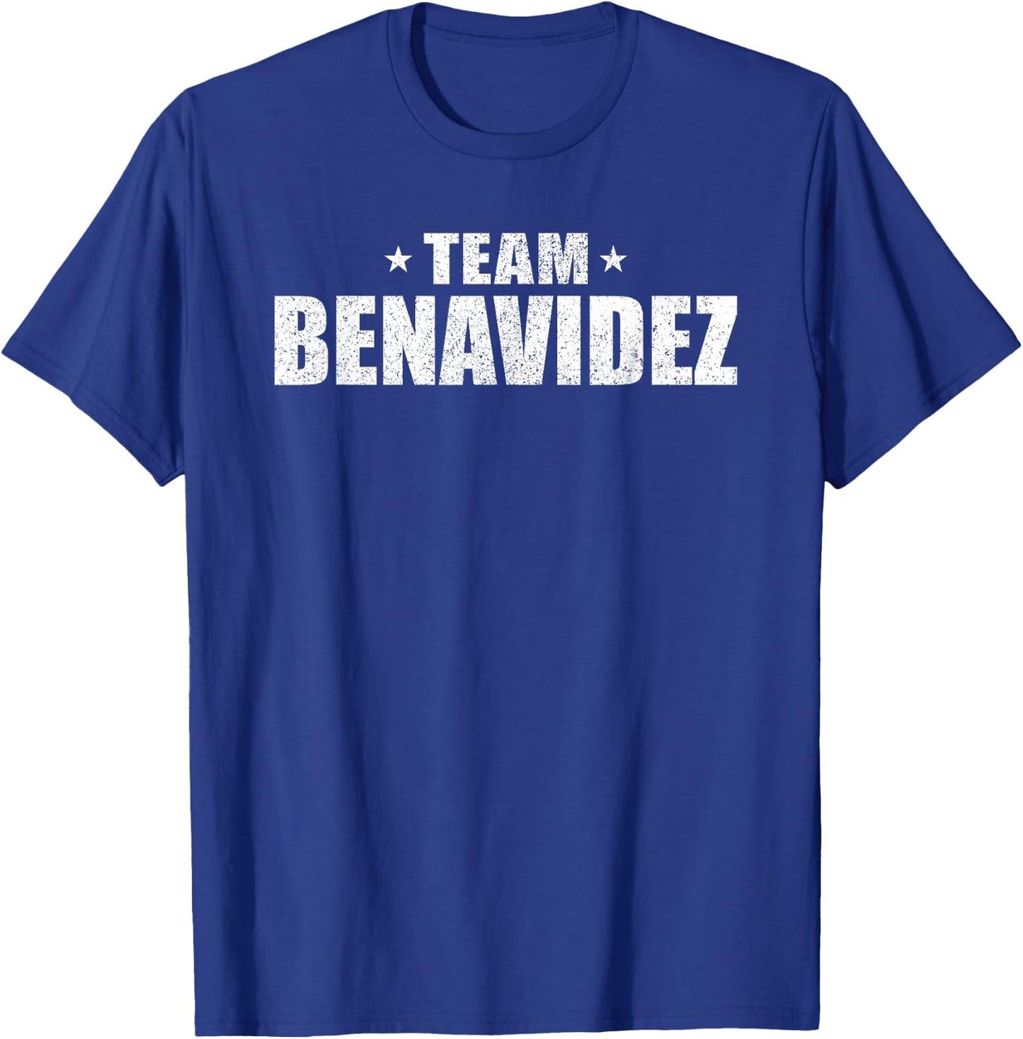 Benavidez Surname Team Costume Retro Hispanic Spanish Family T-Shirt - T-Shirt | Royal