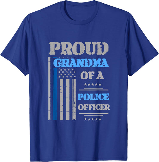 Proud Grandma of Police Officer T-Shirt - T-Shirt | Royal