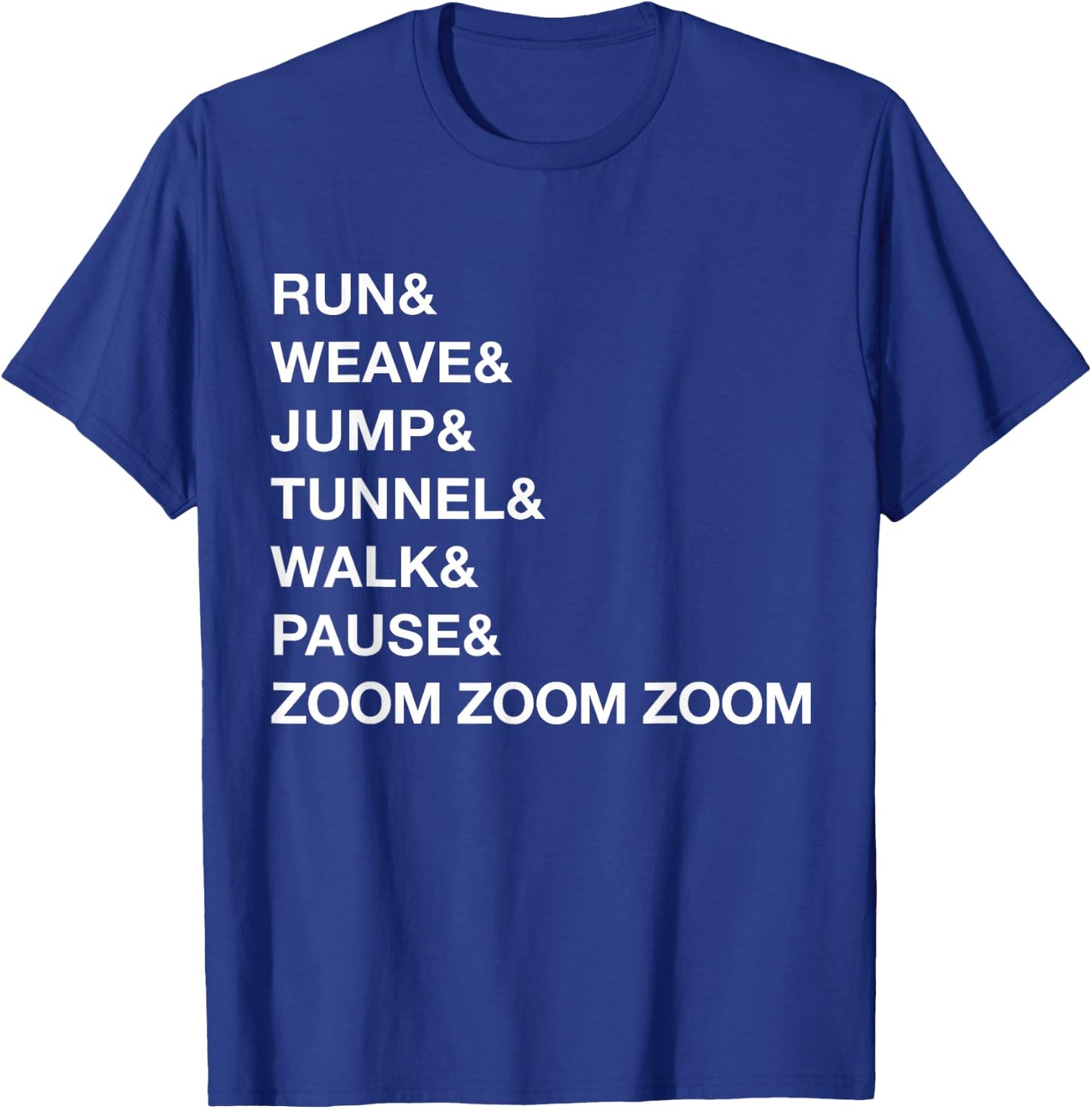 Canine Agility Trial Obstacle Course - Fun Dog Agility Gift T-Shirt - T-Shirt | Royal
