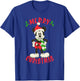 Disney Vintage Mickey Mouse Christmas Holiday T-Shirt - T-Shirt | Royal