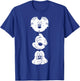 Disney - Mickey Mouse Three Faces T-Shirt - T-Shirt | Royal