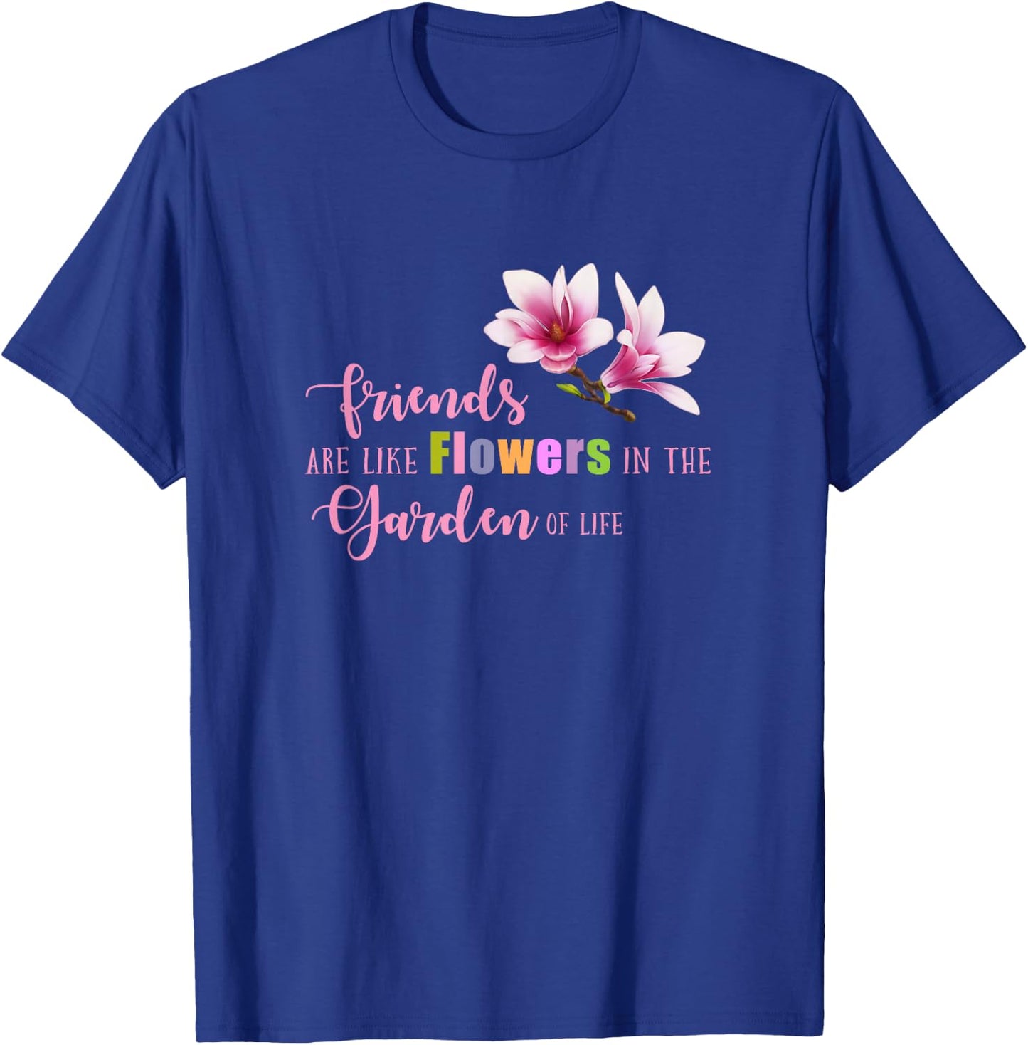 Women T Shirt Cute Best Friend Friendship Flower Girls T-Shirt - T-Shirt | Royal