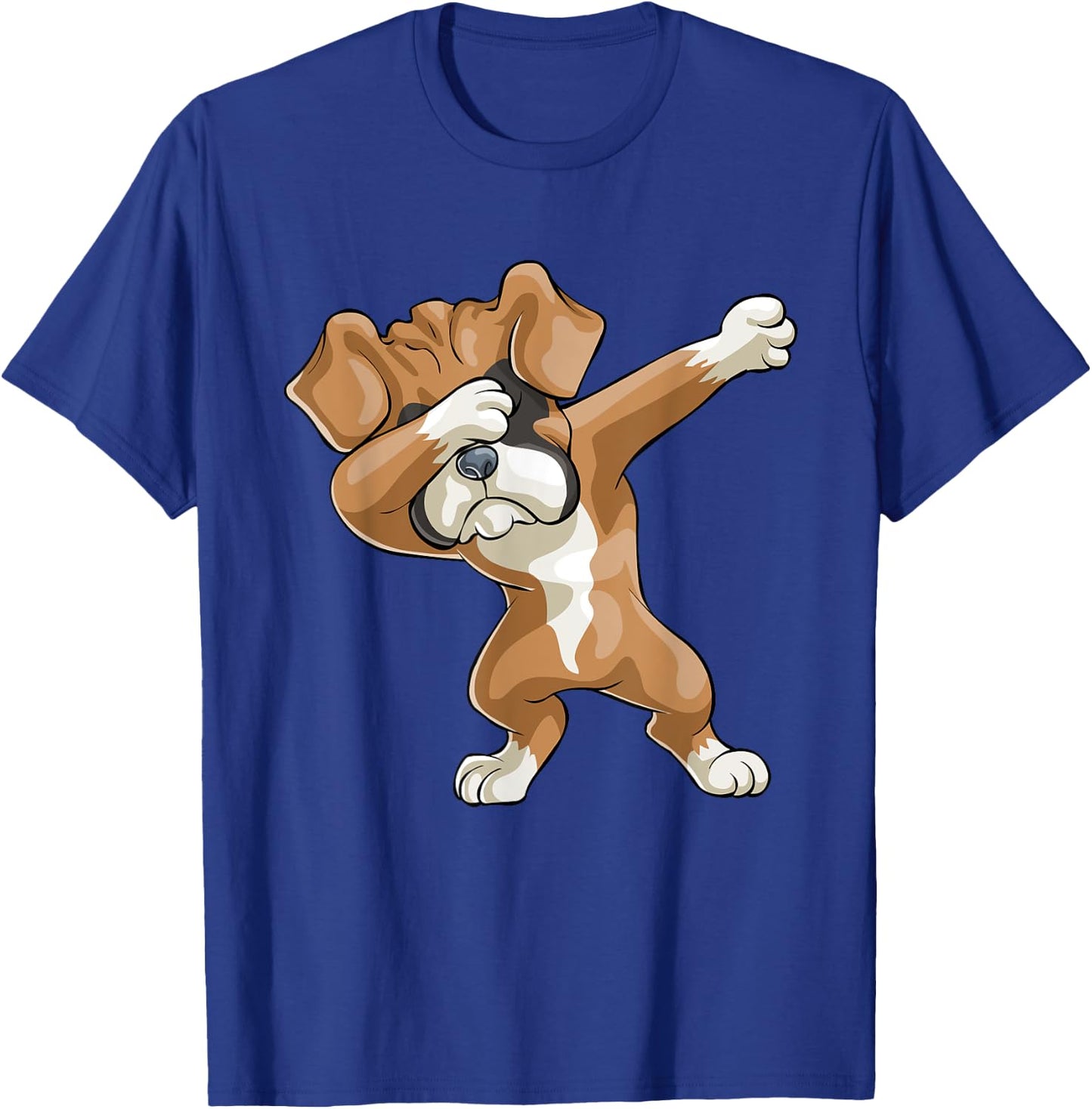 Dabbing Boxer Dog Gift Funny Dab Gift Puppy Kids Men T-Shirt - T-Shirt | Royal