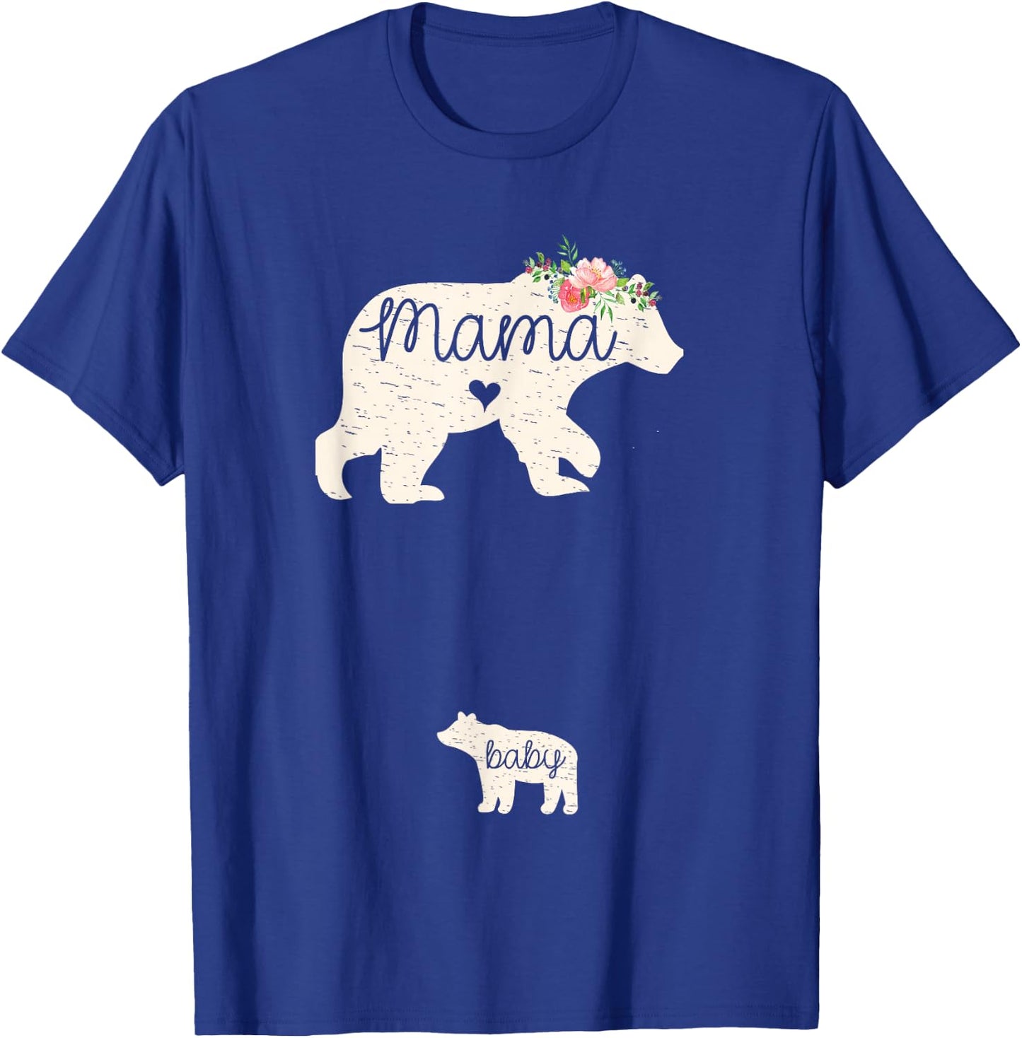 Mama & Baby Bear Cute Pregnancy Announcement Mom To Be Gift T-Shirt - T-Shirt | Royal