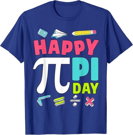Happy Pi Day Kids Math Teachers Student Professor Pi Day T-Shirt - T-Shirt | Royal