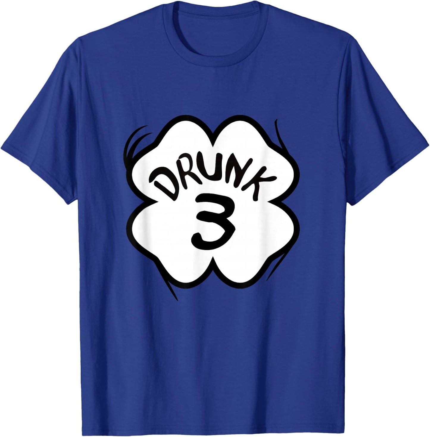 Drunk 3 Shamrock Shirt Group Matching Family T-Shirt - T-Shirt | Royal