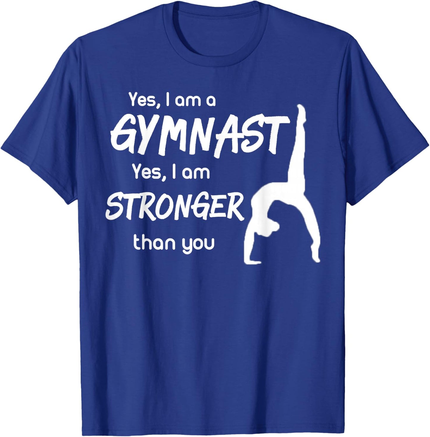 Funny Gymnastics Girls Gymnast Shirt Gift T-Shirt - T-Shirt | Royal
