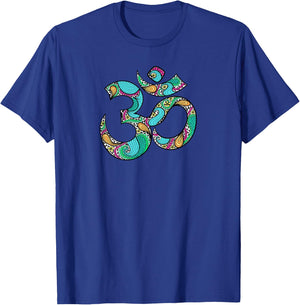 Om Ohm Aum Symbol T Shirt Spiritual Yoga T-Shirt - T-Shirt | Royal