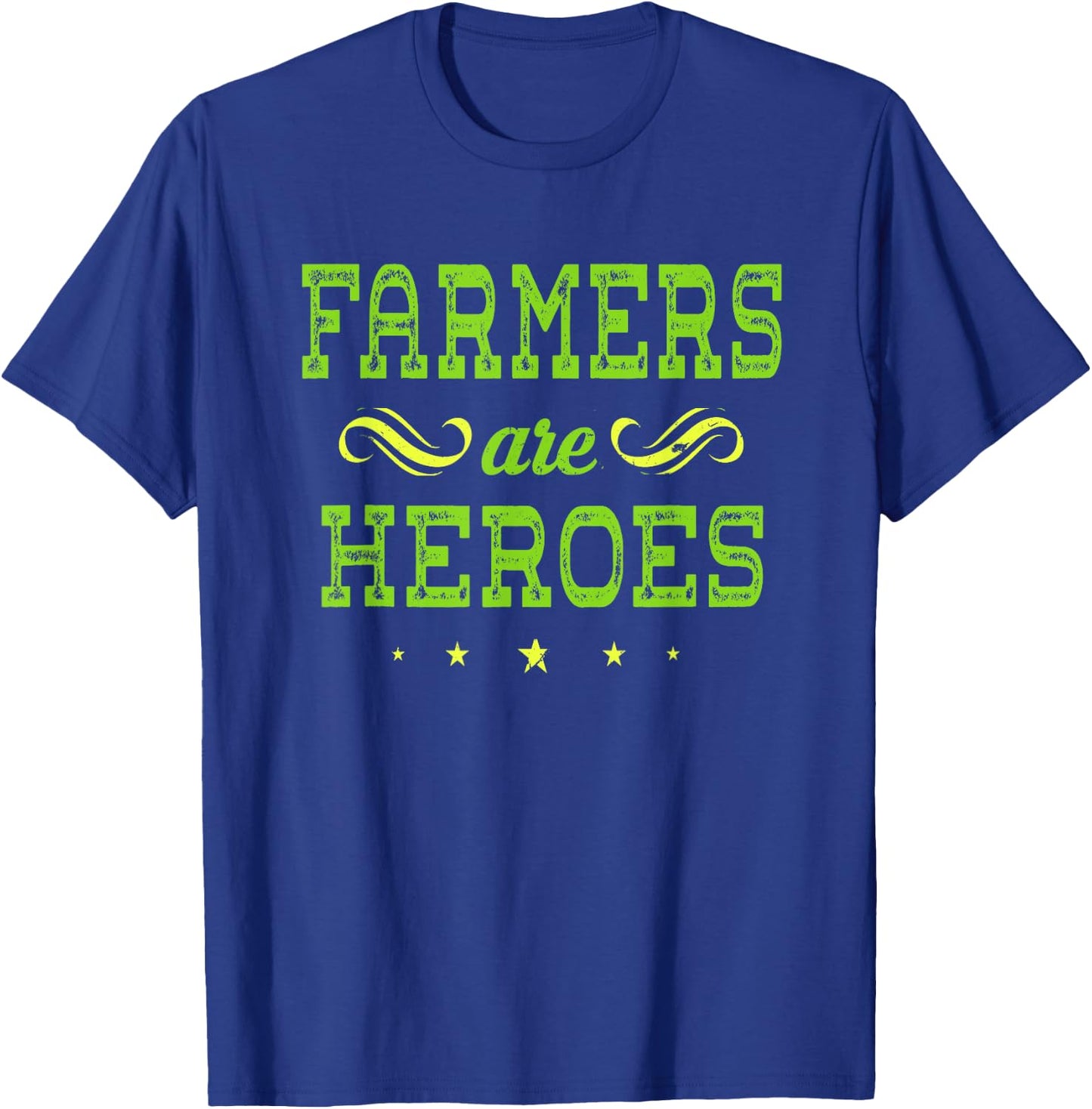 Gifts for Farmers, Farmers are Heroes T-Shirt - T-Shirt | Royal