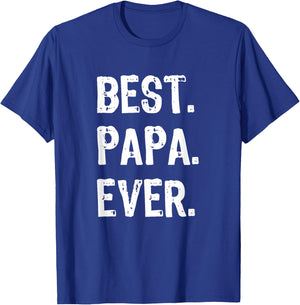 Best Papa Ever Funny Cool T-Shirt - T-Shirt | Royal