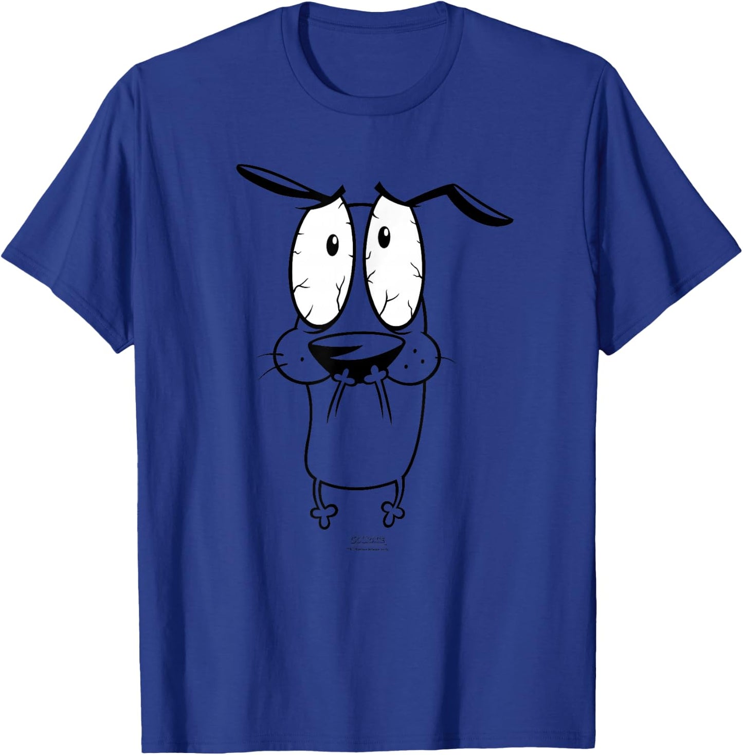 Courage The Cowardly Dog Scared T-Shirt - T-Shirt | Royal