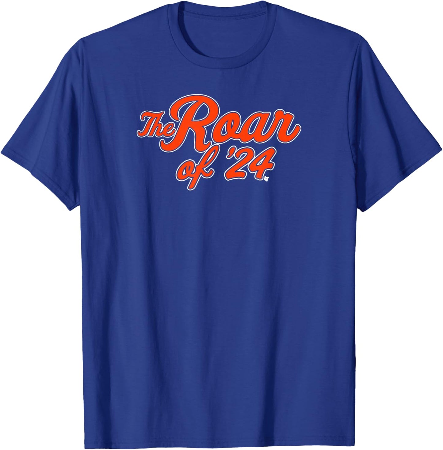 BreakingT The Roar of '24 Detroit Tigers Baseball - Blue, -Adults, Short Sleeve, Classic Fit, , Small T-Shirt - T-Shirt | Royal