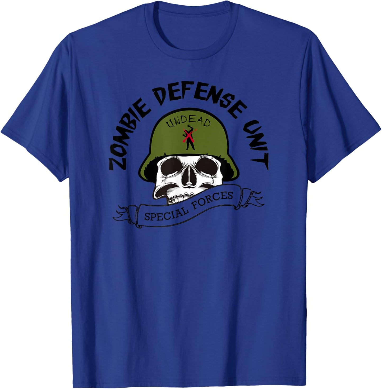 Zombie Hunter Special Forces Zombies Soldier T-Shirt - T-Shirt | Royal