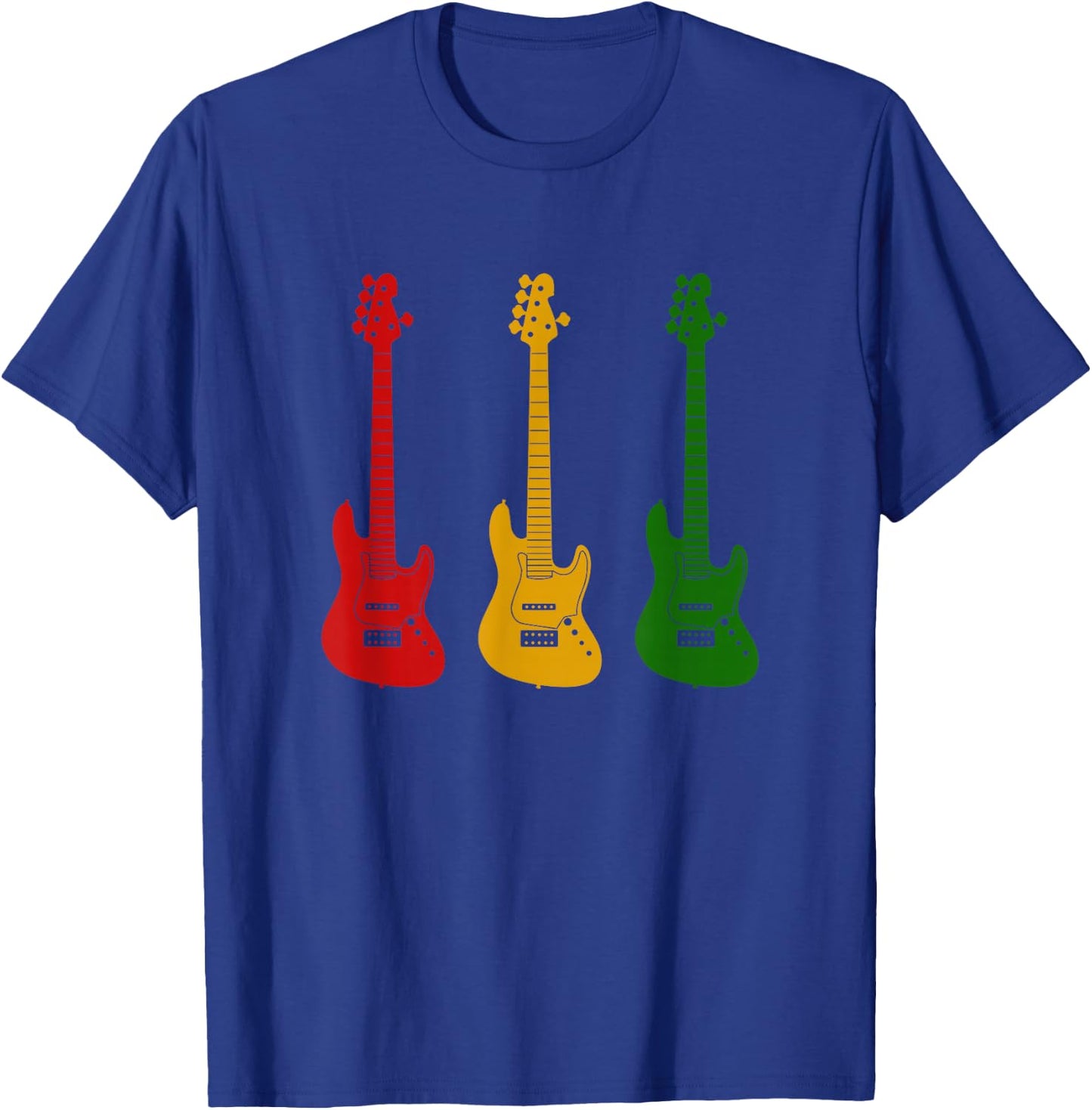 HABB T's Rastafarian Rasta Guitar for Reggae Lovers T-Shirt - T-Shirt | Royal