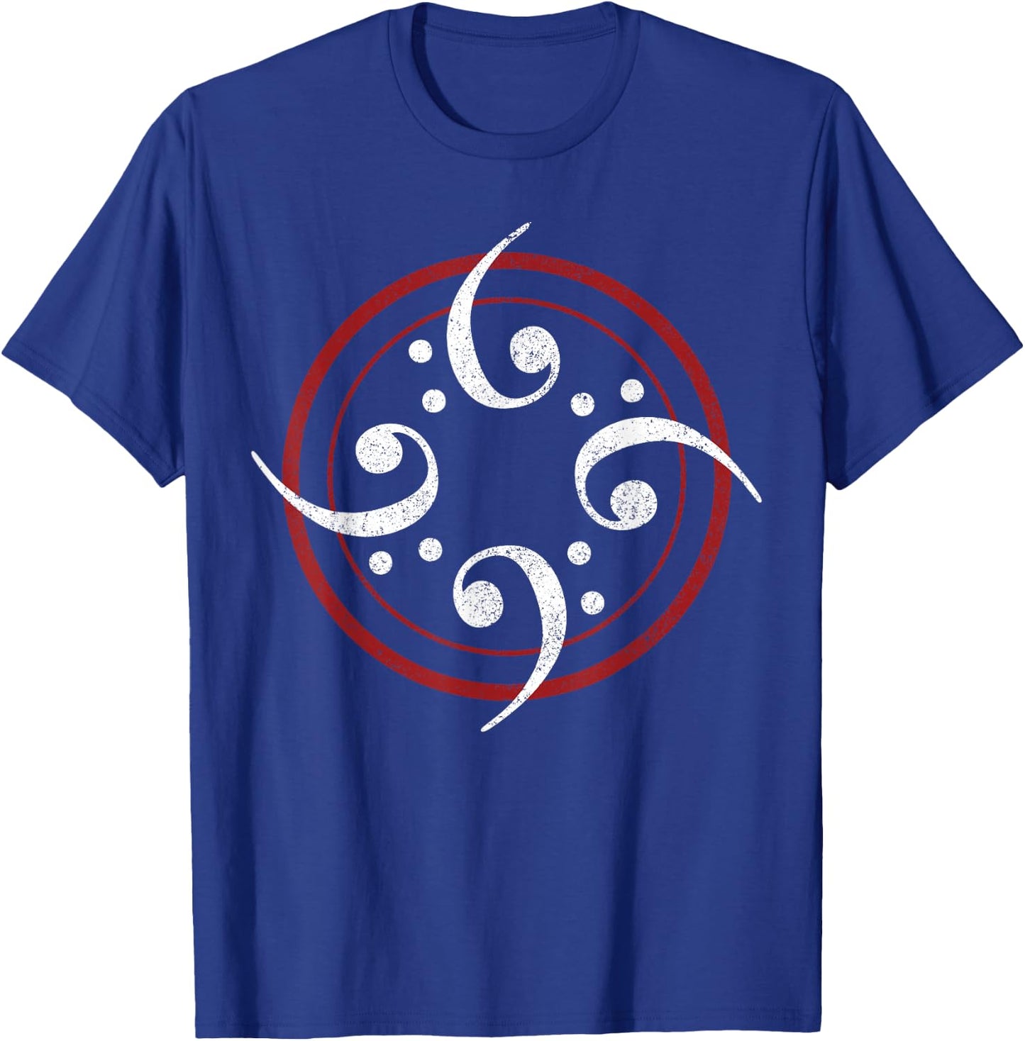Bass Clef - Bass Guitar Player Bassist Shirt Gift T-Shirt - T-Shirt | Royal