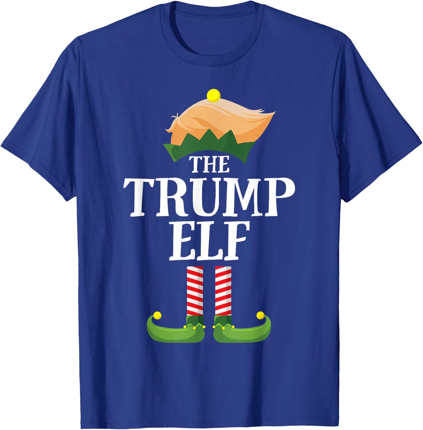 Trump Elf Matching Family Group Christmas Party Pyjamas T-Shirt - T-Shirt | Royal