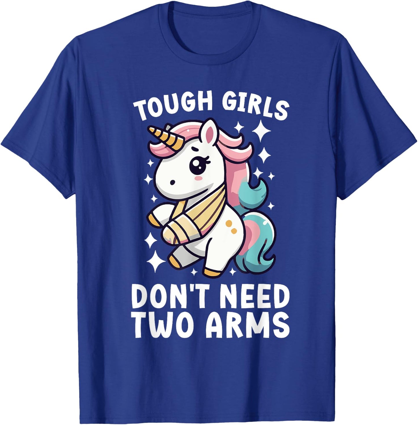 Broken Arm Recovery Unicorn Broken Arm Survivor T-Shirt - T-Shirt | Royal