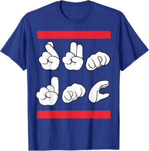Run DMC Official Sign Language T-Shirt - T-Shirt | Royal