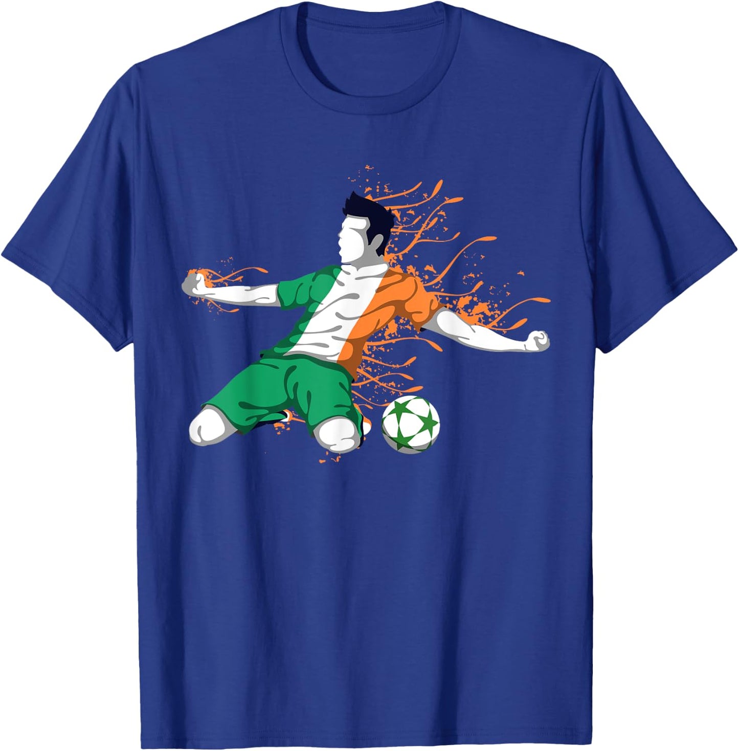 Ireland National Soccer - Irish Flag Football Lover Gifts T-Shirt - T-Shirt | Royal