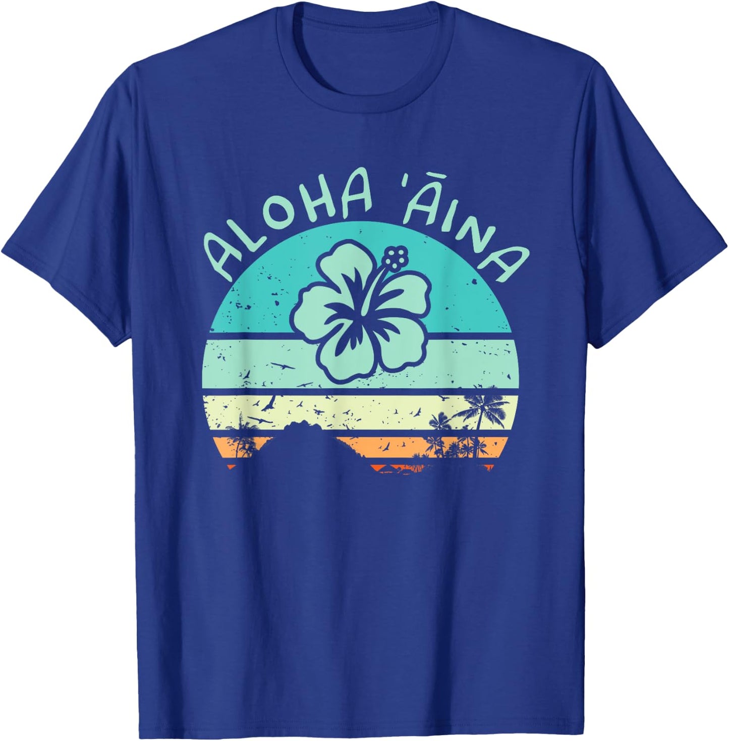 Aloha Aina Love of The Land T Shirt for Hawaii Hippies T-Shirt - T-Shirt | Royal