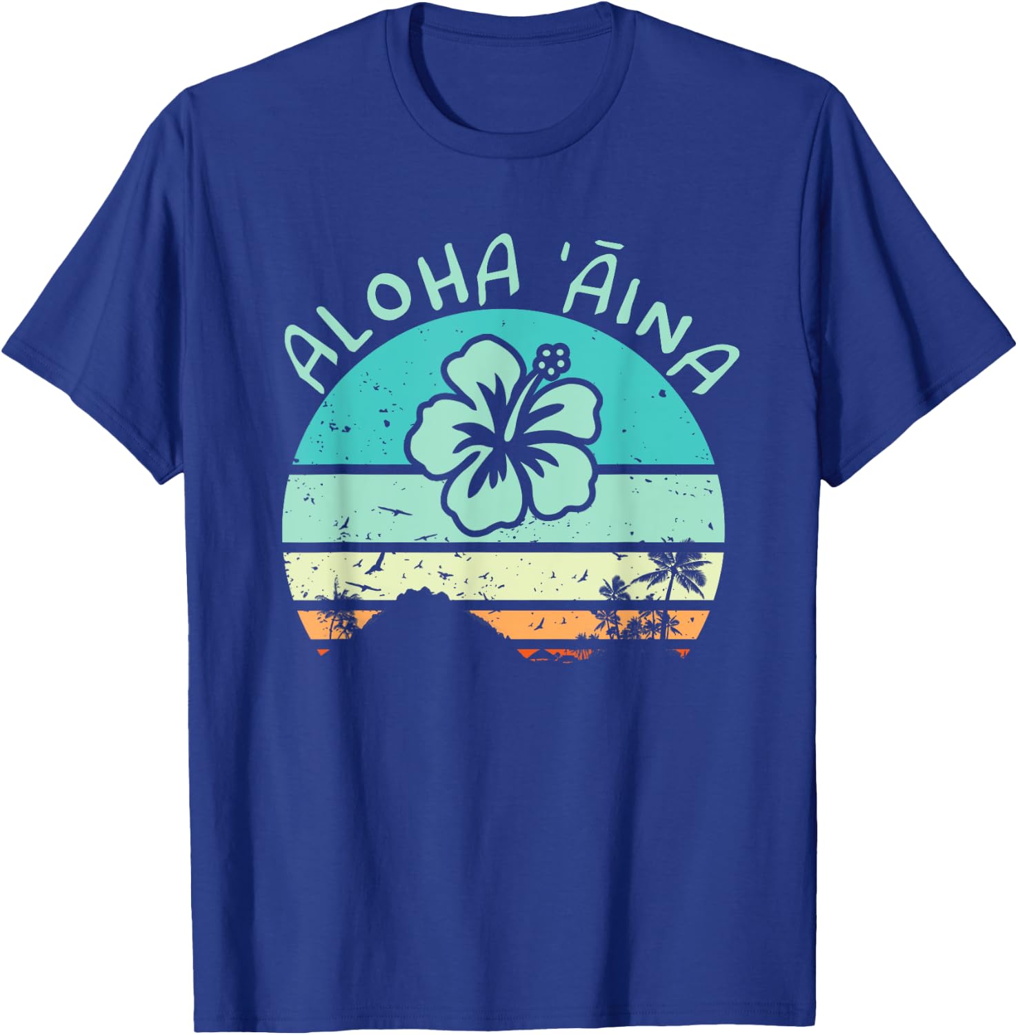 Aloha Aina Love of The Land T Shirt for Hawaii Hippies T-Shirt - T-Shirt | Royal