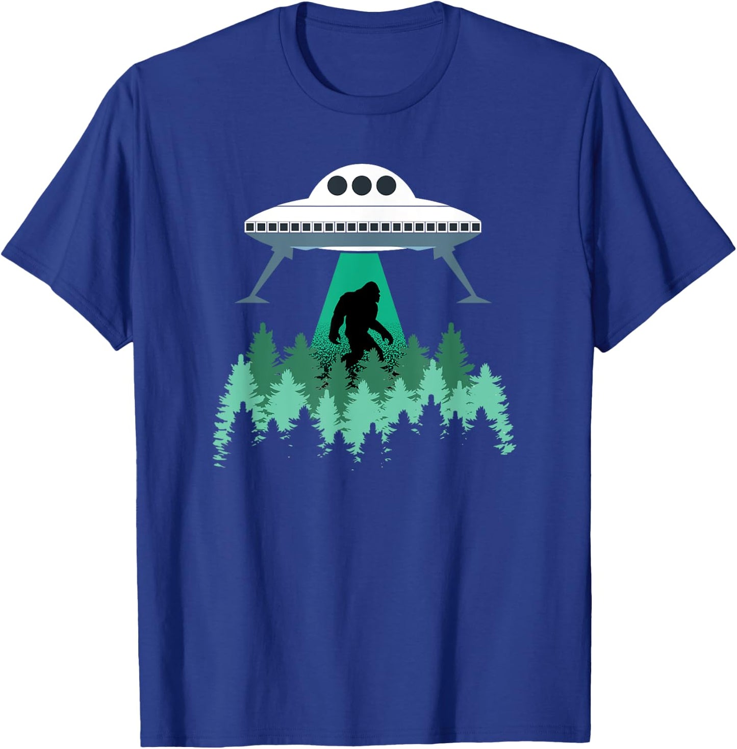 Bigfoot UFO Shirt Abduction Alien Conspiracy Gift T-Shirt - T-Shirt | Royal